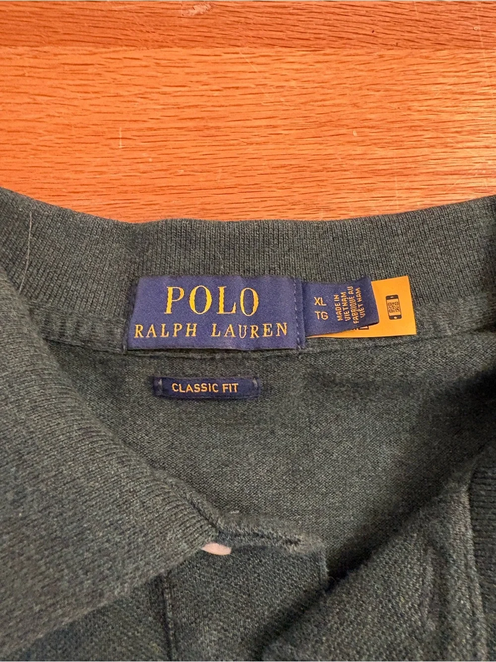 Ralph Lauren Forest Green Long-Sleeve Polo Size XL
